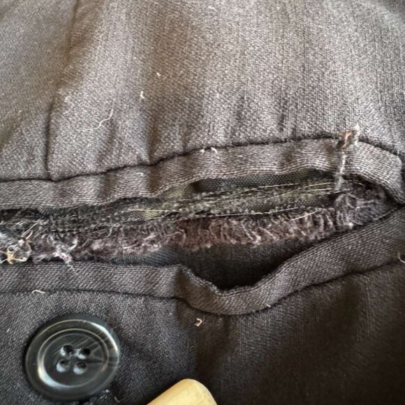 Dalia Collection Womens Flat Front Straight Leg Stretch Dress Pants Black Sz 12P - Picture 13 of 16